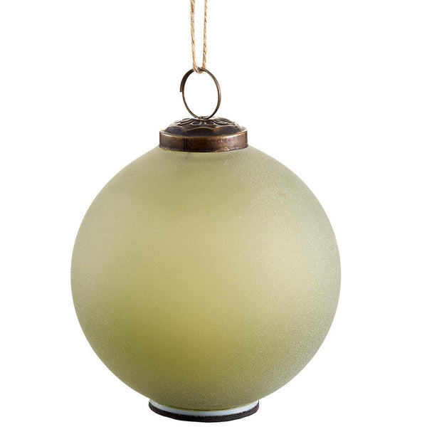 4" Battery Operated Glass Ornament Ball Table Top