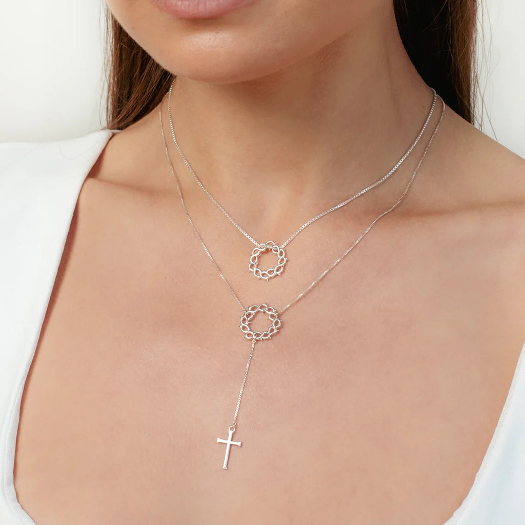 Crown of Thorns Necklace | Rizen Jewelry – Citrus and Moss Crown of Thorns Necklace | Rizen Jewelry – Citrus and Moss