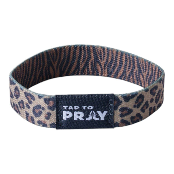 Tap To Pray® Wristband – Safari Leopard: Small