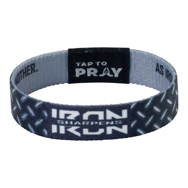 Tap To Pray® Wristband – Iron Sharpens Iron: Medium