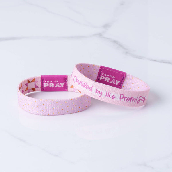Tap To Pray® Kingfolk Series Wristband – Covered by His Promises: Medium