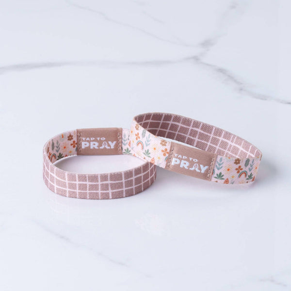 Tap To Pray® Wristband – Prairie & Plaid: Small