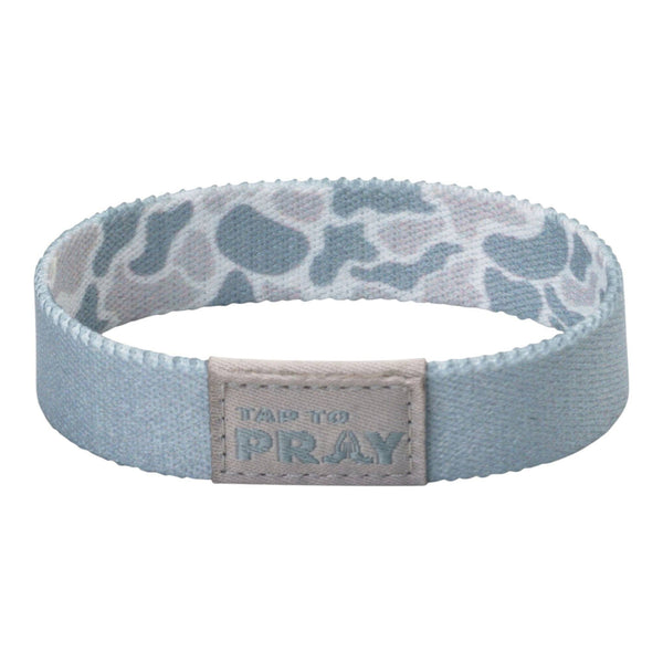 Tap To Pray® Wristband – River Rock Camo - Aspen: Extra Large