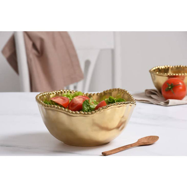 Pampa Bay Medium Salad Bowl - Gold