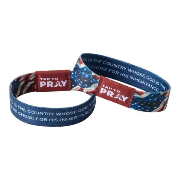 Tap To Pray® Wristband – Patriot: Medium