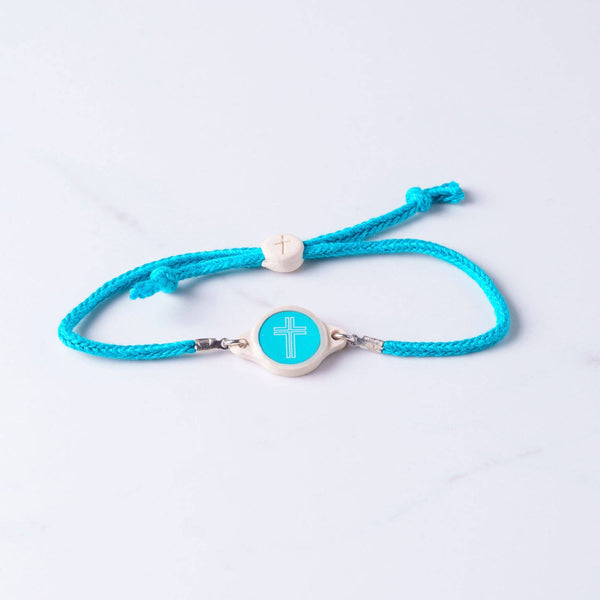 Tap To Pray® Survivor Series Bracelet: Onyx + Cross