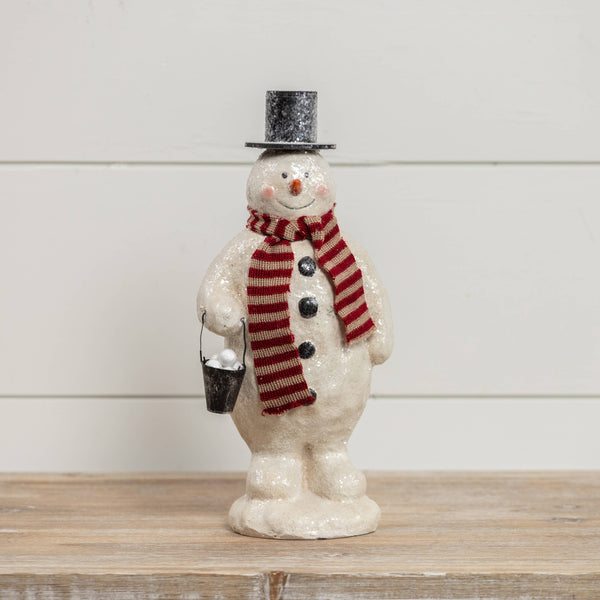 SNOWMAN WITH BUCKET