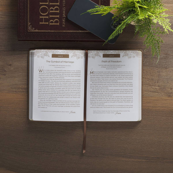 Devotional Rooted in Faith Faux Leather