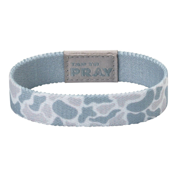 Tap To Pray® Wristband – River Rock Camo - Aspen: Extra Large