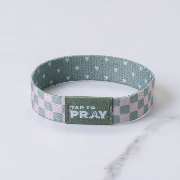 Tap To Pray® Wristband – Cottage & Tile: Large