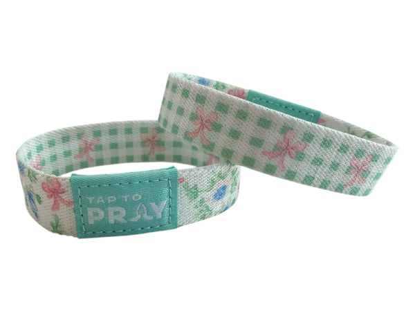 Tap To Pray® Wristband – Flower Basket: Medium