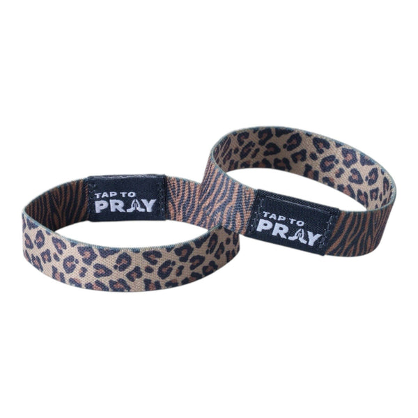 Tap To Pray® Wristband – Safari Leopard: Small