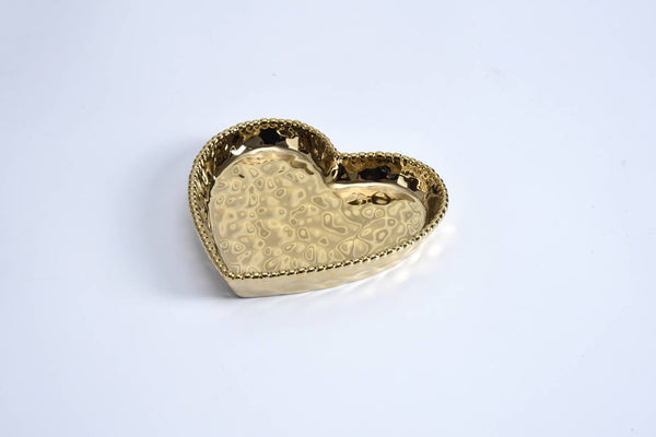 Heart Dish Gold