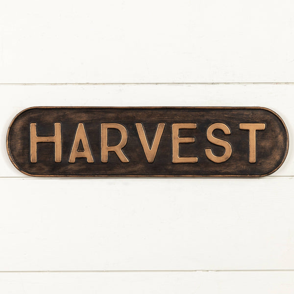 20" METAL HARVEST SIGN