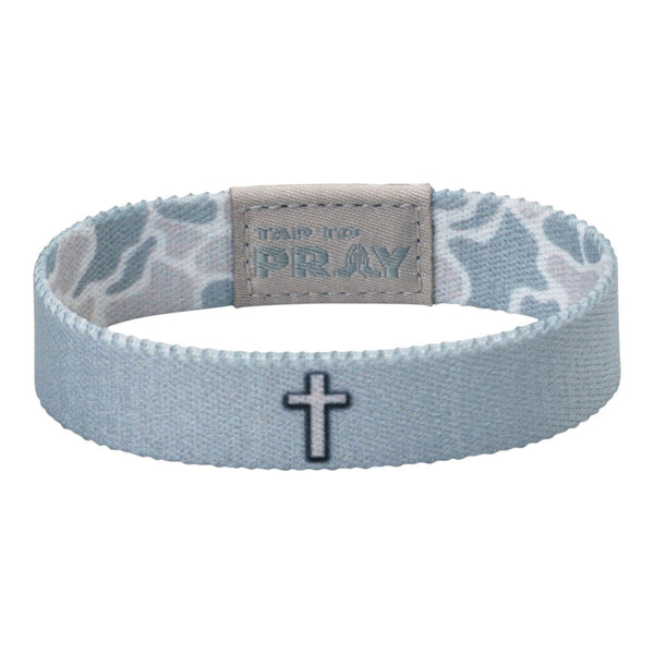Tap To Pray® Wristband – River Rock Camo - Aspen: Extra Large