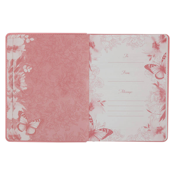 Devotional Live Free Pink Faux Leather