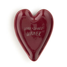 Wine and Dinner Heart Spoon Rest