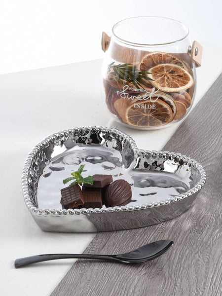 Heart Dish Silver
