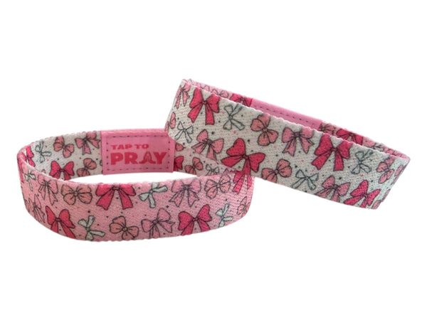 Tap To Pray® Wristband – Boutique Bows: Small