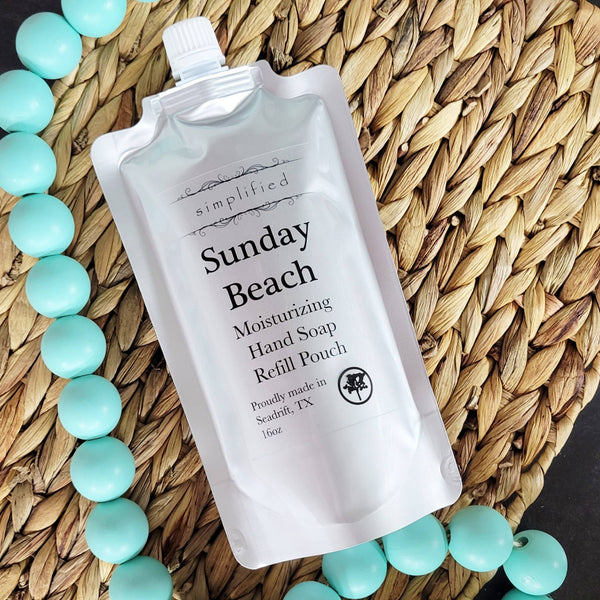 17oz Hand Soap Refill Bag: Sunday Beach