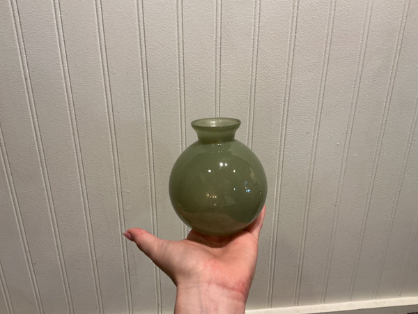 Assorted Green Vases 3" sizes
