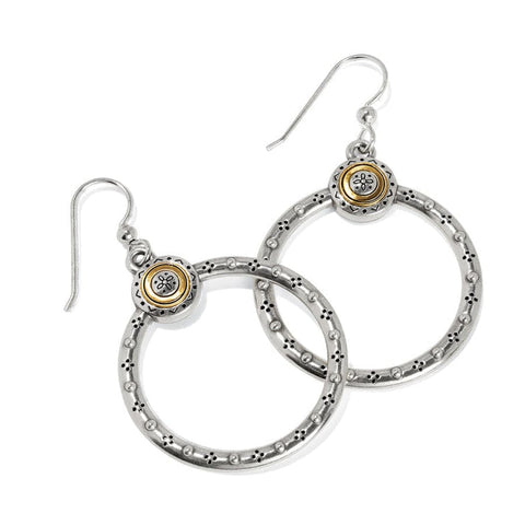 Mosaic Two Tone French Wire Earring