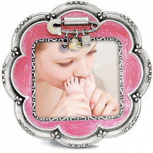 Pink Baby Love Flower Frame