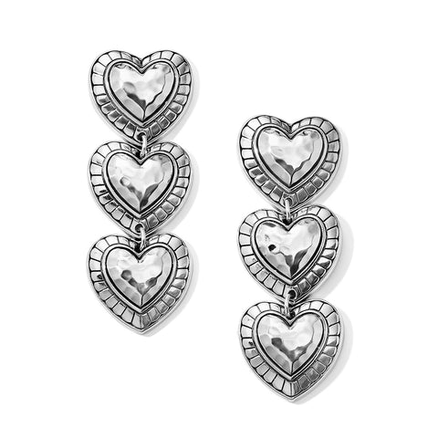 Big Sky Heart Post Drop Earrings