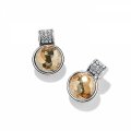 Meridian Aurora Petite Post Earrings, Sliver-Golden