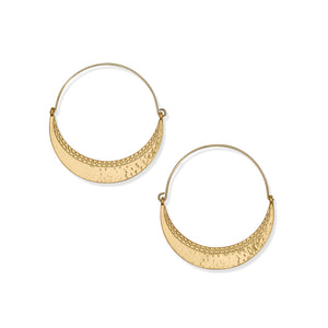 Palm Canyon Large Gold Hoop Earrings