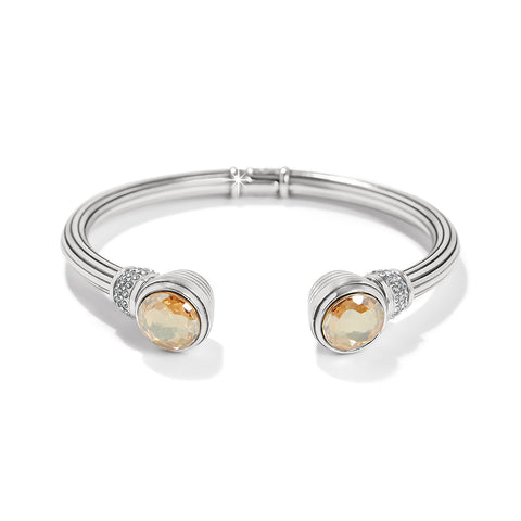 Meridian Aurora Petite Hinge Bangle, Silver-Golden