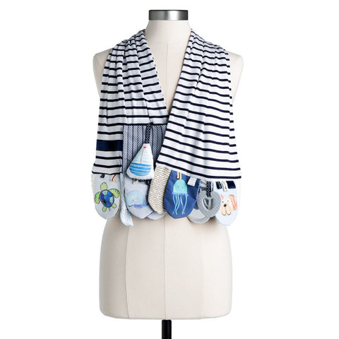 Mommy and Me Activity Scarf, Blue