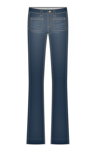 lucy bootcut w/ vintage pockets 30" ins