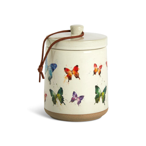 Butterfly Candle W/Lid