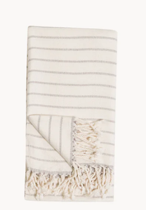 Pokoloco Turkish Towel-Bamboo Striped Mist