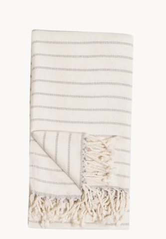 Pokoloco Turkish Towel-Bamboo Striped Mist
