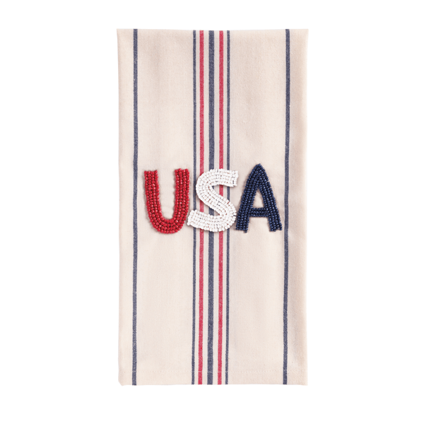 Beaded Americana Towel