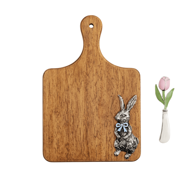 Bunny Bow Wood Board Set, 2 assorted (sold separately)