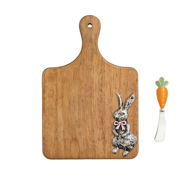 Bunny Bow Wood Board Set, 2 assorted (sold separately)