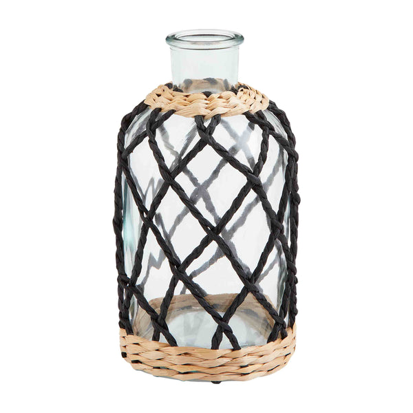 Black Woven Sleeve Vase