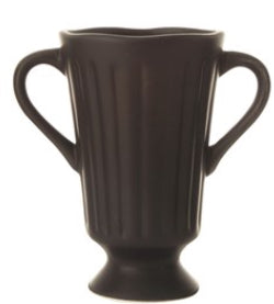 Matte Black Ceramic Vase