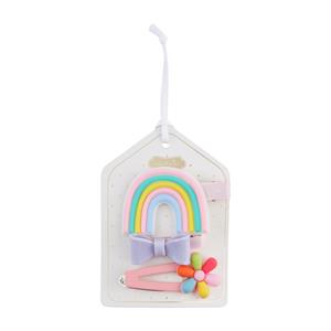 Rainbow Spring Hair Clip Set