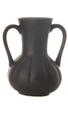 Matte Black Ceramic Vase