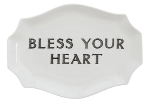 Stoneware Plate With Southern Sayings