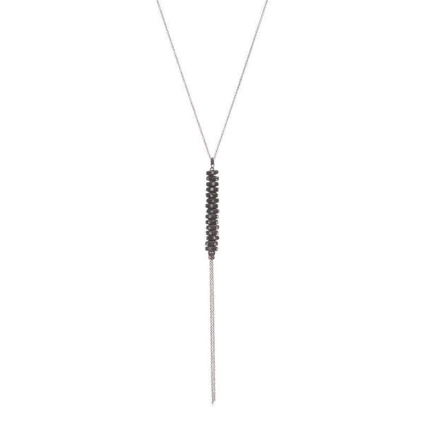 Rebel Designs Crystal Stacked Necklace with Chain