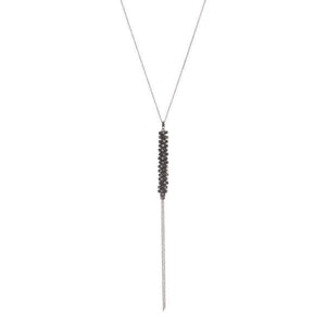 Rebel Designs Crystal Stacked Necklace with Chain