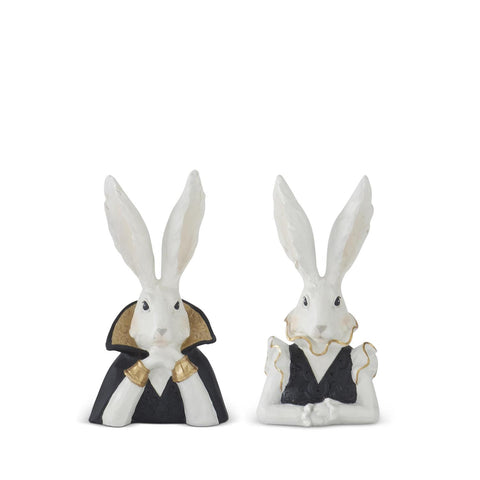 Black & Gold Resin easter Bunnies Bust (2 Styles)