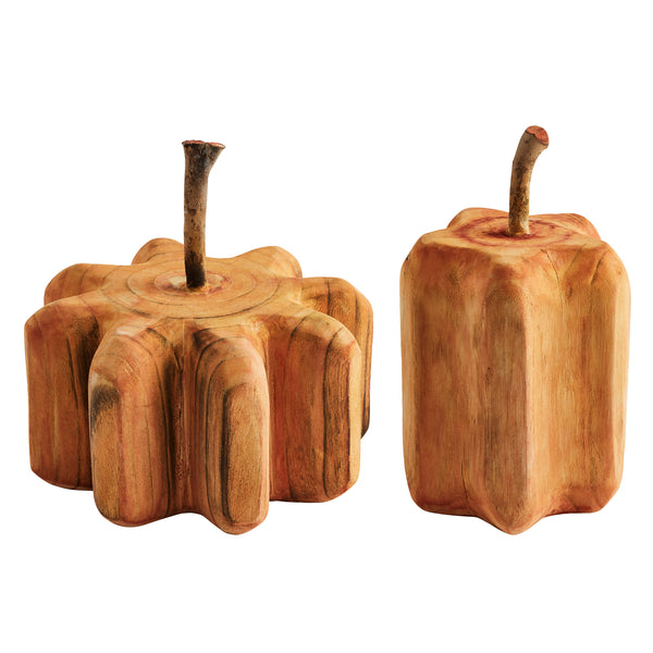 Carved Paulownia Pumpkin Sitter