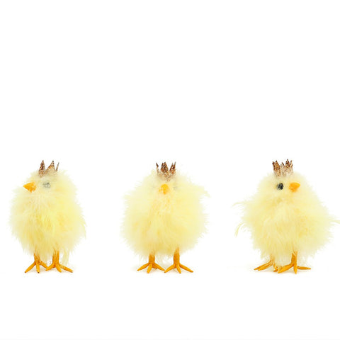 Easter Chicks with Crowns