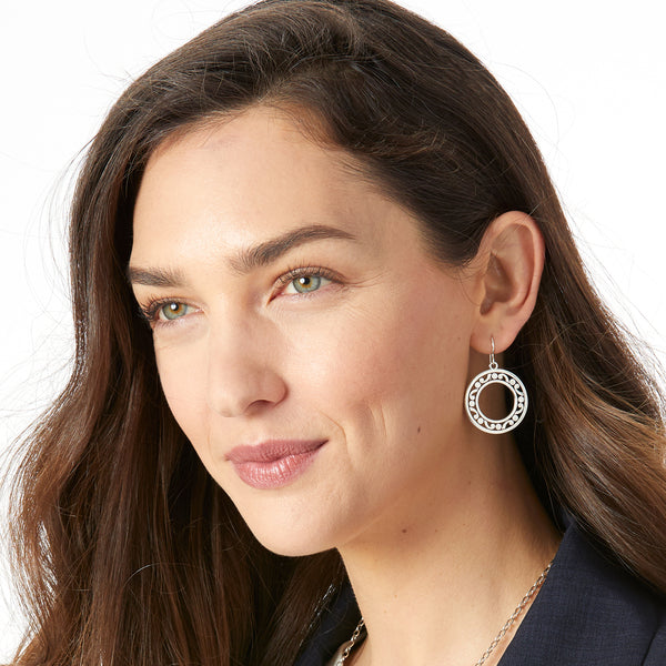 Contempo Open Ring French Wire Earrings